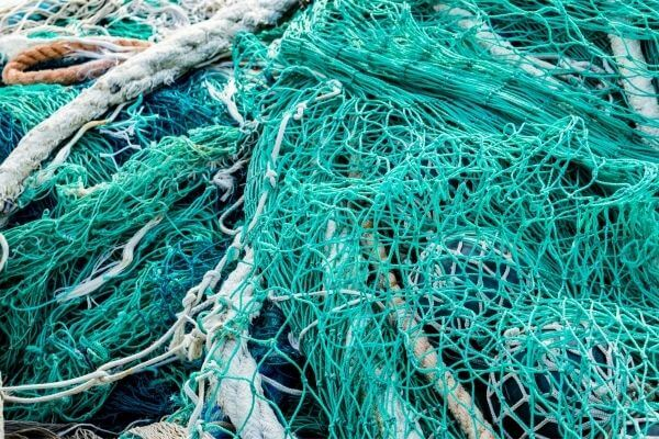 Recycled ocean fishing nets turned into ECONYL yarn