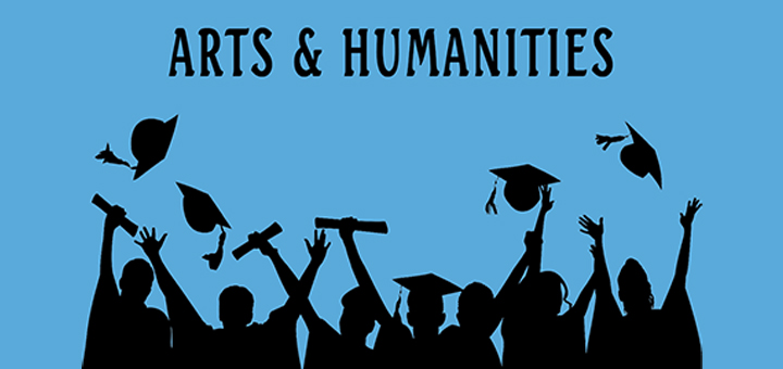 Silhouette of students celebrating graduation in Arts and Humanities – best stream for creative fashion design aspirants