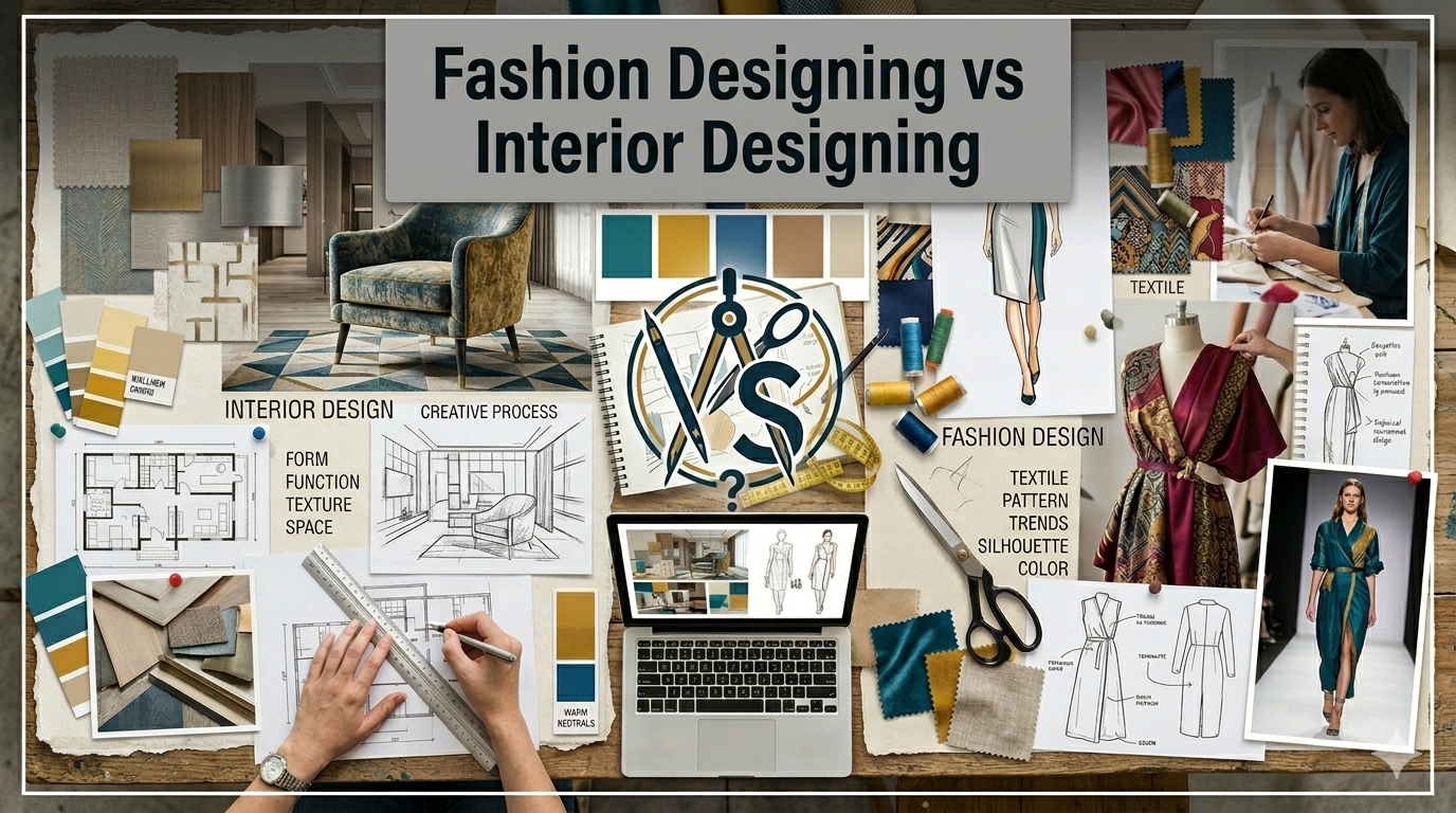Fashion Designing vs Interior Designing: Which Career Should You Choose? 