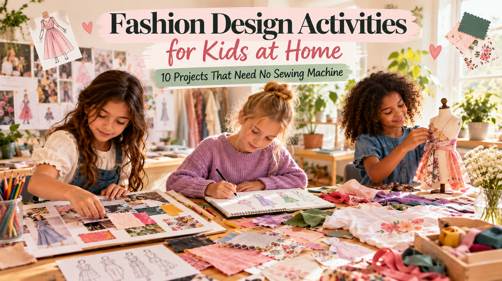 Fashion Design Activities for Kids at Home: 10 Projects That Need No Sewing Machine